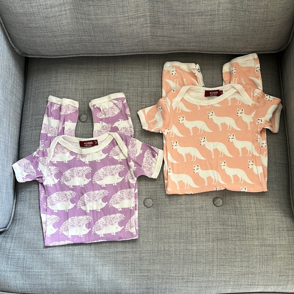 Pair of Milkbarn Rompers